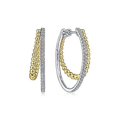 Gabriel & Co Earrings in Mixed Metals containing Diamond EG13974M45JJ