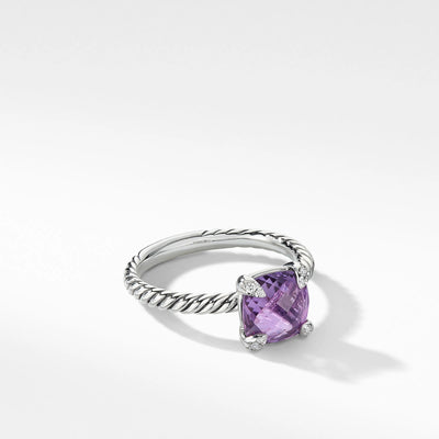 David Yurman Rings in Silver containing Amethyst, Multi-gemstone, Diamond R16329DSSAAMDI7