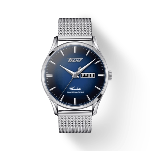 Tissot Heritage Visodate Powermatic 80 Blue Gradient Dial 42mm Automat ...