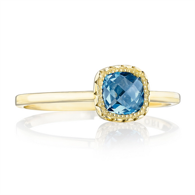 Tacori Rings in Yellow Gold containing London blue topaz SR23733FY