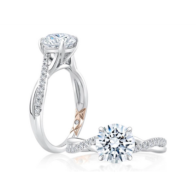 csv_image A. Jaffe Engagement Ring in Mixed Metals containing Diamond MECRD2545/217-WY
