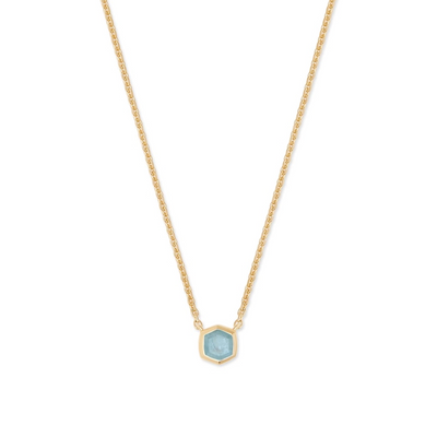 Kendra Scott Necklaces in Alternative Metals containing Aquamarine 4217718890