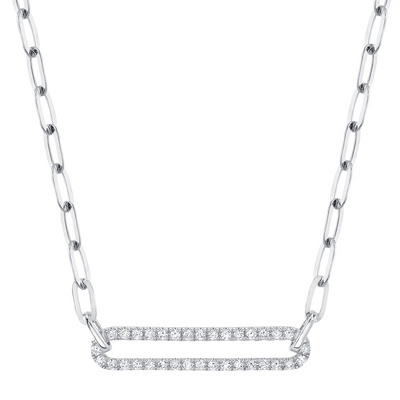 Necklaces Necklaces in White Gold containing Diamond 417455