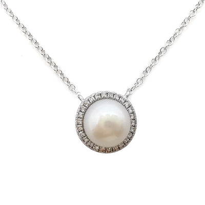 Necklaces Necklaces in White Gold containing Multi-gemstone, Diamond, Pearl 418109