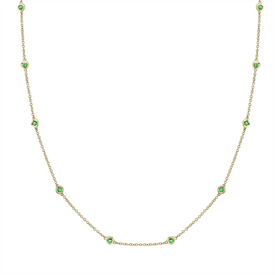 Necklaces Necklaces in Yellow Gold containing Emerald 418112