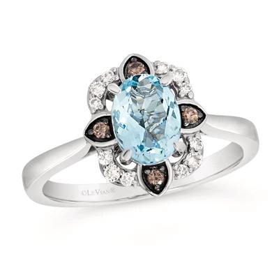 Le Vian Rings in White Gold containing Aquamarine, Multi-gemstone, Diamond TRTV-380A