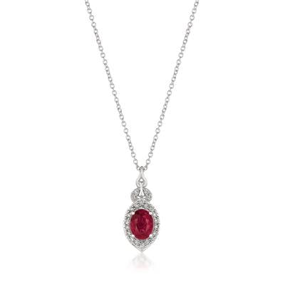 Le Vian Necklaces in White Gold containing Multi-gemstone, Diamond, Ruby TQXM-37