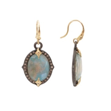 Armenta Earrings in Mixed Metals containing Opal, Multi-gemstone, Diamond 19585