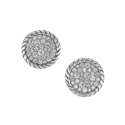 David Yurman Earrings in Silver containing Diamond E17576DSSADI