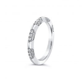 Jack Kelege Wedding Rings in White Gold containing Diamond KGBD1284