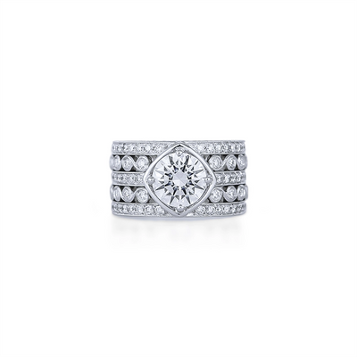 Jack Kelege Engagement Rings in Platinum/Palladium containing Diamond KPR483