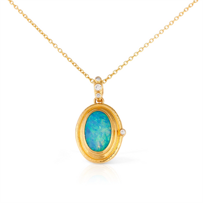 Gurhan Necklaces in Yellow Gold containing Opal, Multi-gemstone, Diamond OKN-YG-ETO-15498-18