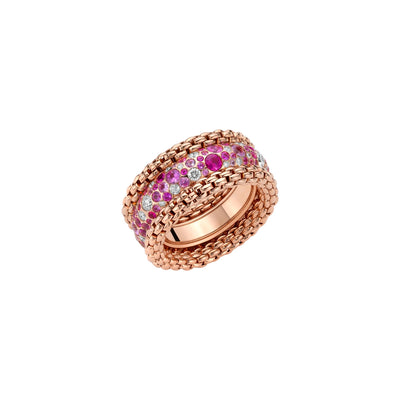 FOPE Rings in Rose Gold containing Other, Multi-gemstone, Diamond 71208AX_P3_R_XRX_140