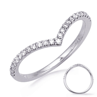 csv_image Wedding Bands Wedding Ring in White Gold containing Diamond 422991