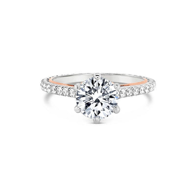 Jack Kelege Engagement Rings in Mixed Metals containing Diamond KGR1237P