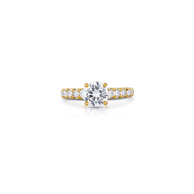 Jack Kelege Engagement Rings in Yellow Gold containing Diamond KGR1018-Y