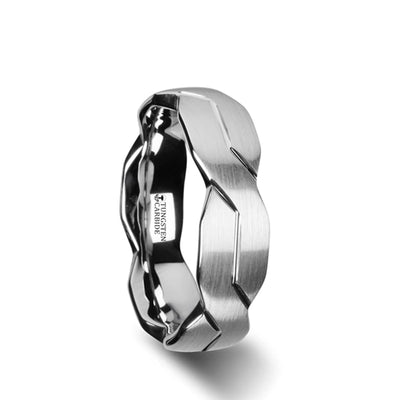 Mens Bands Wedding Rings in Alternative Metals W2963-BTCI-W8-S105