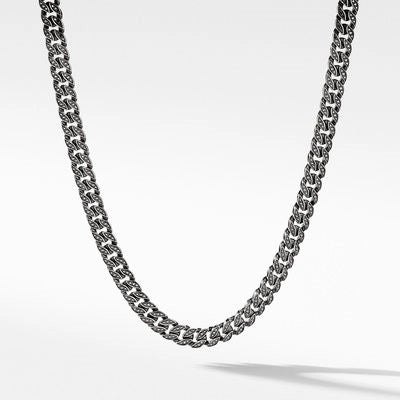 David Yurman Necklaces in Silver containing Black diamond N25444MSSABD24