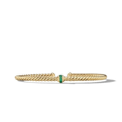 David Yurman Bracelets in Yellow Gold containing Emerald B1791588AEMM