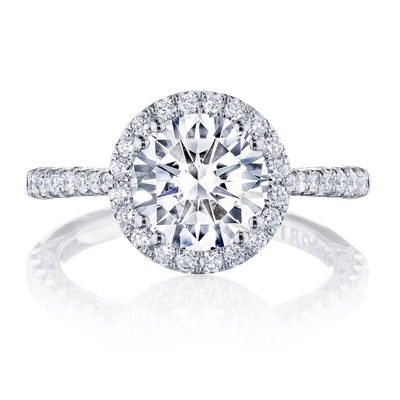 Tacori Engagement Rings in Platinum/Palladium containing Diamond HT 2571 RD 8