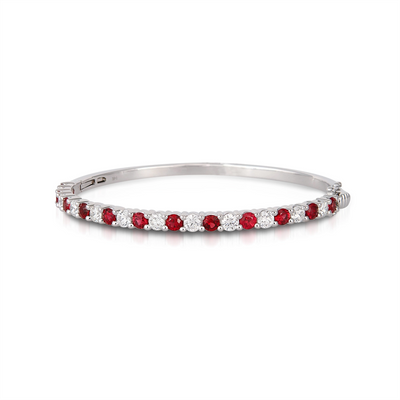 Bracelets Bracelets in White Gold containing Multi-gemstone, Diamond, Ruby 427233