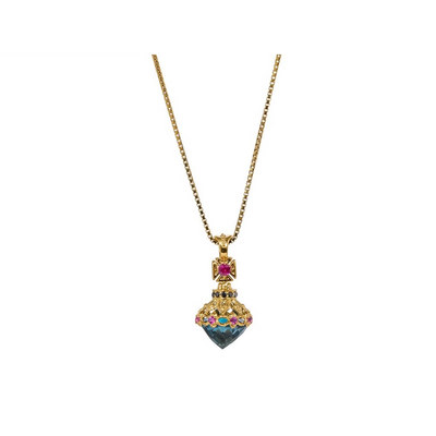 Konstantino Pendants in Yellow Gold containing London blue topaz, Black diamond, Multi-gemstone, Ruby MEMK04050-18KT-521