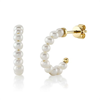 Earrings Earrings in Yellow Gold containing Pearl 427827