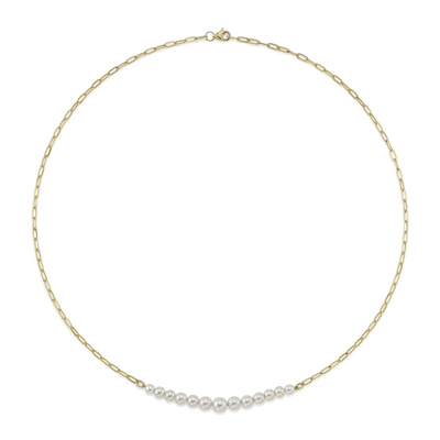 Necklaces Necklaces in Yellow Gold containing Pearl 427858