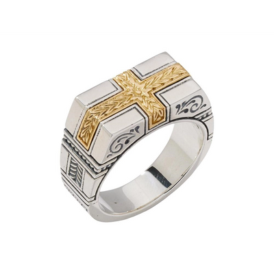 Konstantino Rings in Mixed Metals DKJ983-130 S10