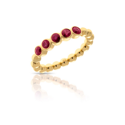 Hulchi Belluni Rings in Yellow Gold containing Ruby 20117-YR