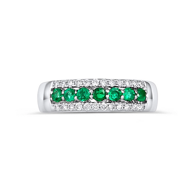 Rings Rings in White Gold containing Multi-gemstone, Diamond, Emerald 429227