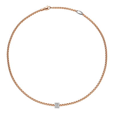 FOPE Necklaces in Rose Gold containing Diamond 73901CX_PB_R_BBB_043