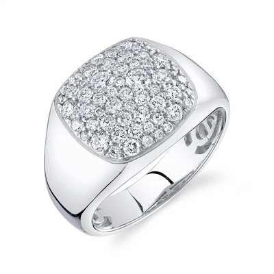 Mens Bands Rings in White Gold containing Diamond 429333