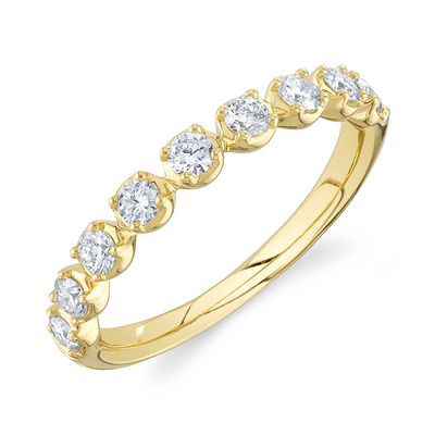 Wedding Bands Wedding Rings in Yellow Gold containing Diamond 429352