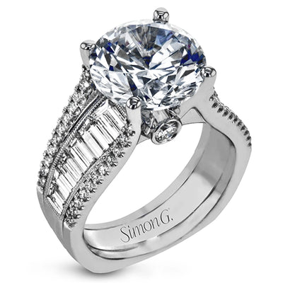 Simon G Engagement Rings in White Gold containing Diamond LR2203