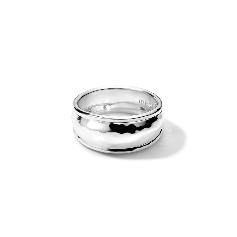 Ippolita Sterling Silver Classico Goddess Thin Hammered Ring ...