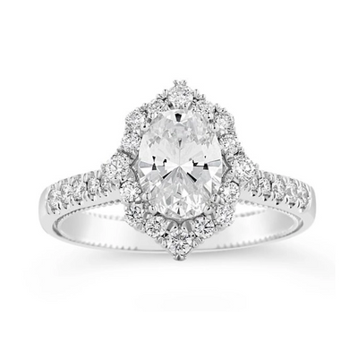 Verragio Engagement Rings in White Gold containing Diamond V-982-HOV