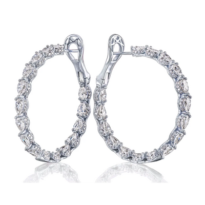 Tacori Earrings in White Gold containing Diamond FE 812