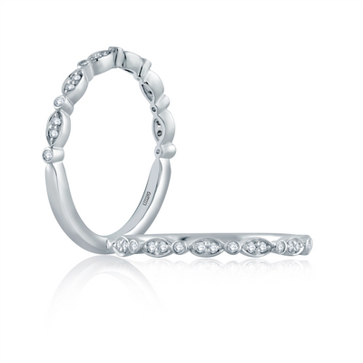 A. Jaffe Wedding Rings in White Gold containing Diamond WR1055/10