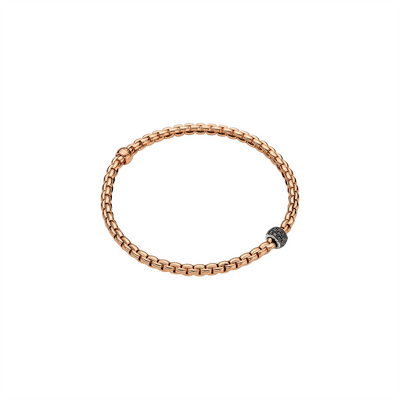 FOPE Bracelets in Rose Gold containing Black diamond 73301BX_PN_R_X1X_00M