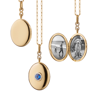 Monica Rich Kosann Necklaces in Yellow Gold containing Multi-gemstone, Diamond, Sapphire 44340