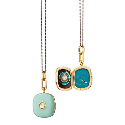 Monica Rich Kosann Necklaces in Mixed Metals containing Other, Multi-gemstone VL-2004-GREEN