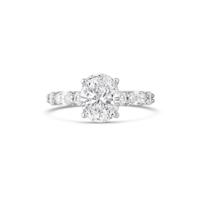 Verragio Engagement Rings in White Gold containing Diamond ENG-0490OV-3-10X7