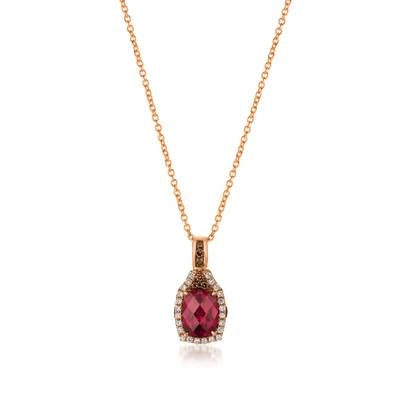 Le Vian Necklaces in Rose Gold containing Garnet, Multi-gemstone, Diamond TQXS-49