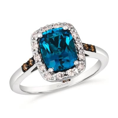 Le Vian Rings in White Gold containing London blue topaz, Multi-gemstone, Diamond TSJR-31