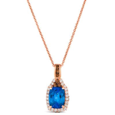 Le Vian Necklaces in Rose Gold containing Tanzanite, Multi-gemstone, Diamond TQZG-91