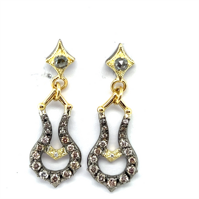 Armenta Earrings in Mixed Metals containing Diamond 21221