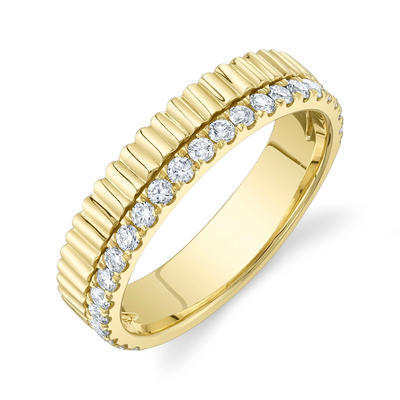 Wedding Bands Rings in Yellow Gold containing Diamond 434492