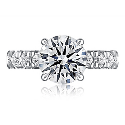 A. Jaffe Engagement Rings in White Gold containing Diamond MECRD3037L/381