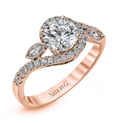 Simon G Engagement Rings in Rose Gold containing Diamond MR2373-R